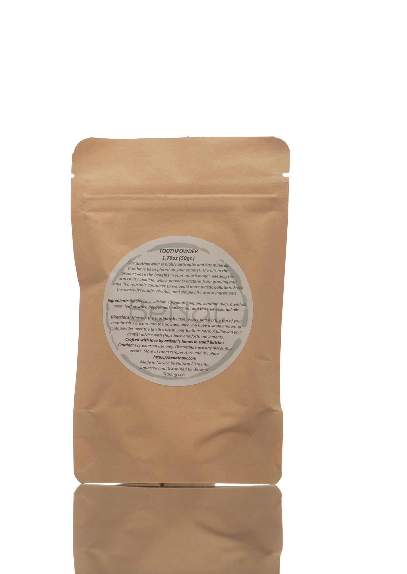 All - Natural Tooth Powder. Eco - Friendly. - BlueBreeze