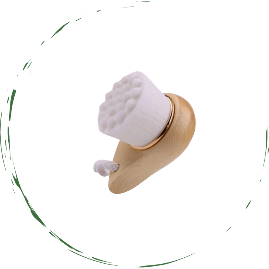 Facial Brush with Bamboo Handle - BlueBreeze