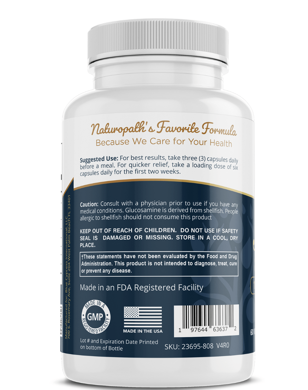 Joint Support - Glucosamine Sulfate Master Formula - BlueBreeze