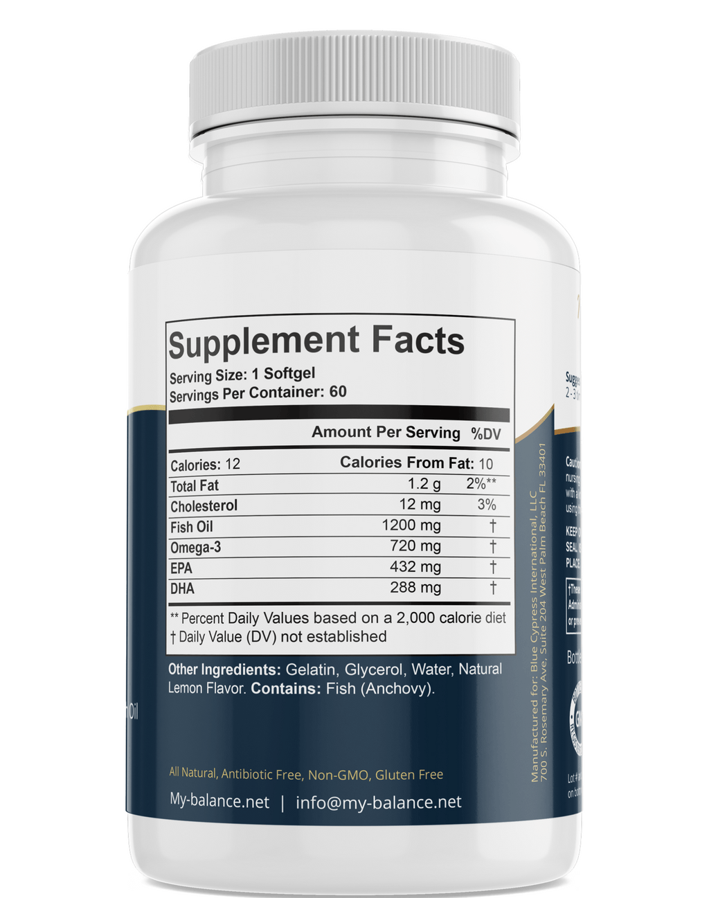 Omega Fish Oil - Omega - 3 Fatty Acids - BlueBreeze