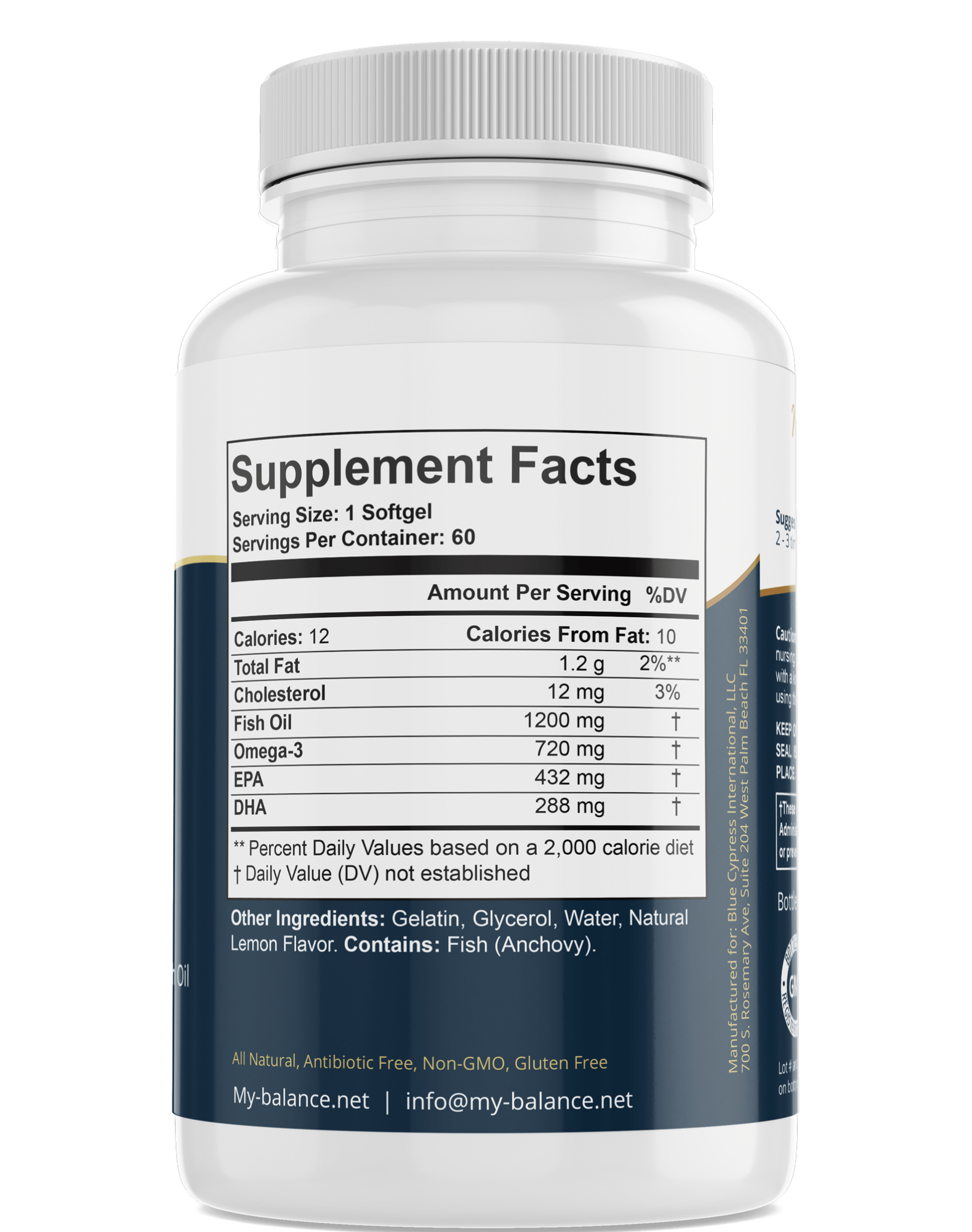 Omega Fish Oil - Omega - 3 Fatty Acids - BlueBreeze