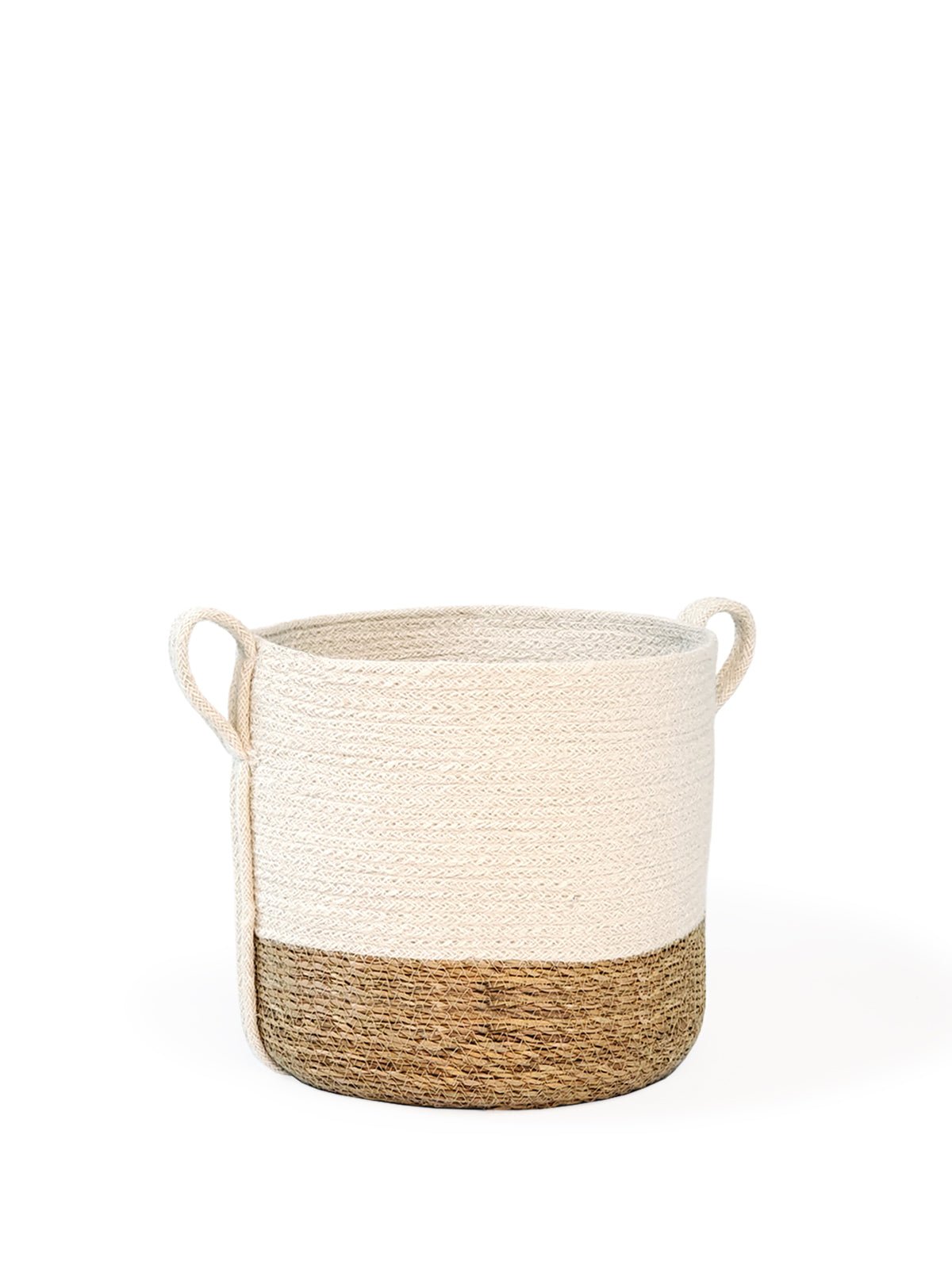 Savar Basket with Side Handle - BlueBreeze