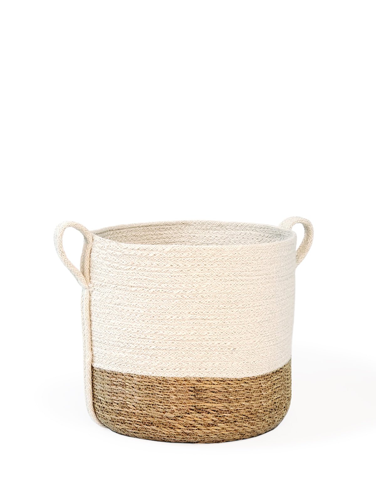 Savar Basket with Side Handle - BlueBreeze