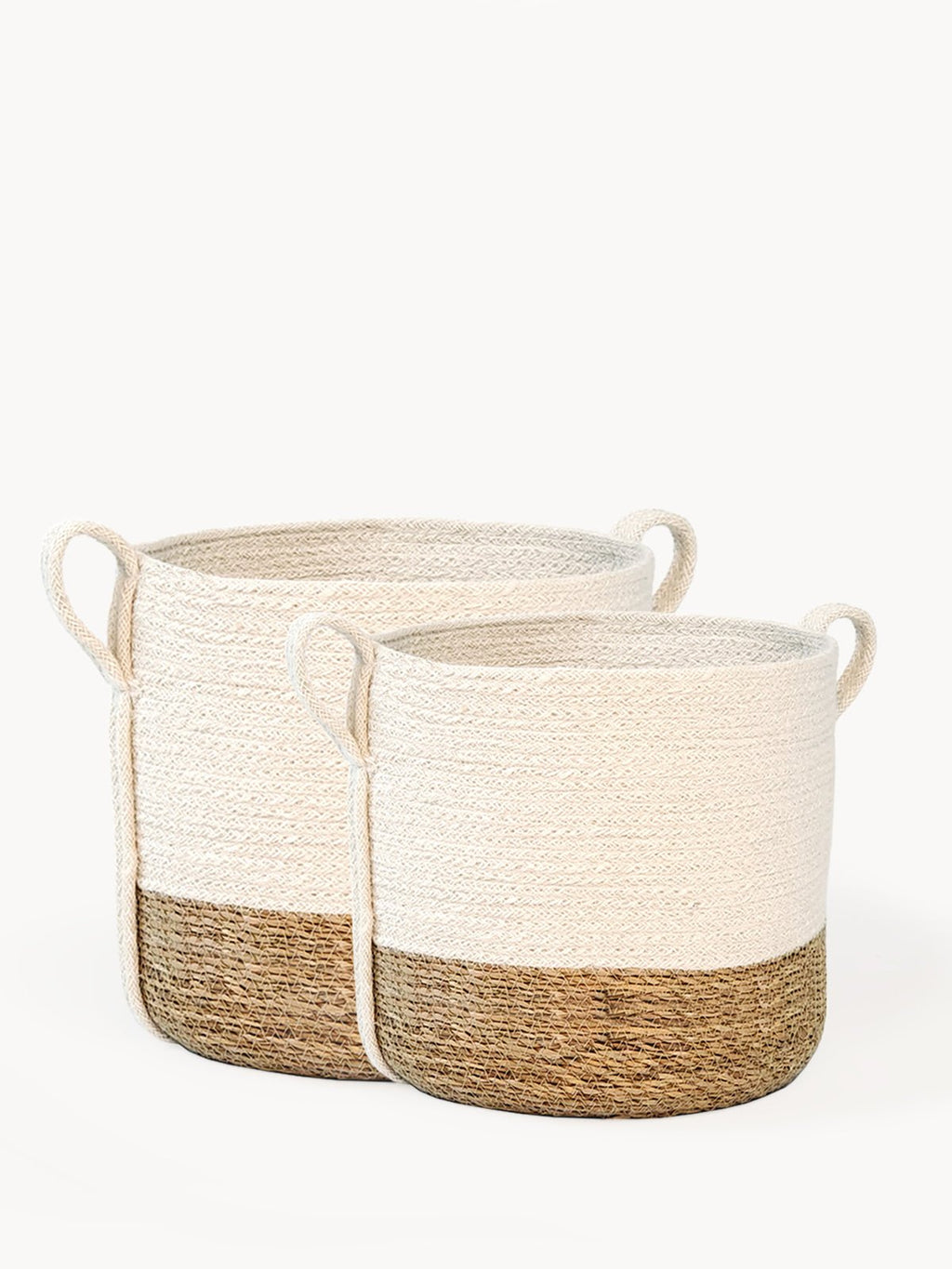Savar Basket with Side Handle - BlueBreeze